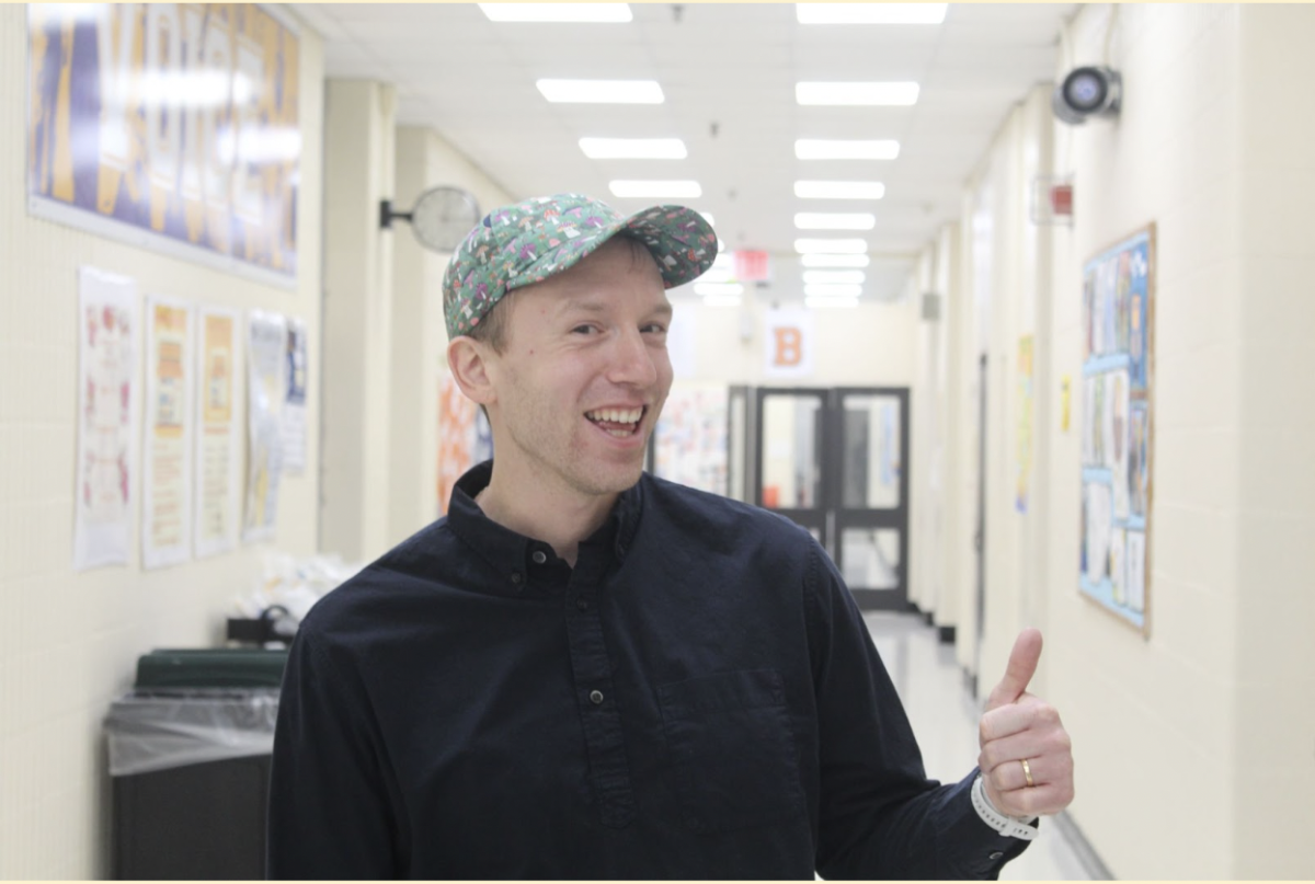 This is Mr. Stahl, a journalism teacher at the UAM high school, is very energetic and always has a smile on his face. He’s always ready to motivate!